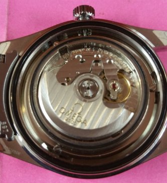 inside of a Omega Seamaster Aqua Terra Co-Axial Escapement