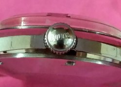 crown of a Mans Bulova Diver